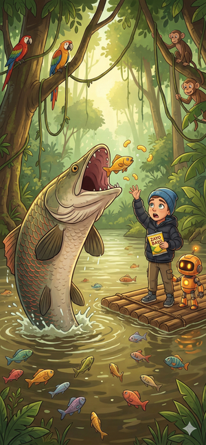 Епизод 7: Амазонка, Зрънчото и Лакомата Арапайма